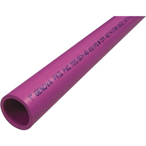 PVC 04010B 0800RW Charlotte Pipe Purple PVC Pressure Pipe
