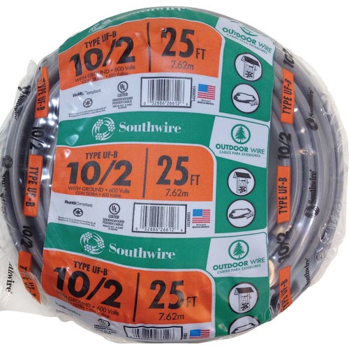 13056701 Southwire 10-2 UFW/G Electrical Wire 13056701, electrical, g, ufw, wire