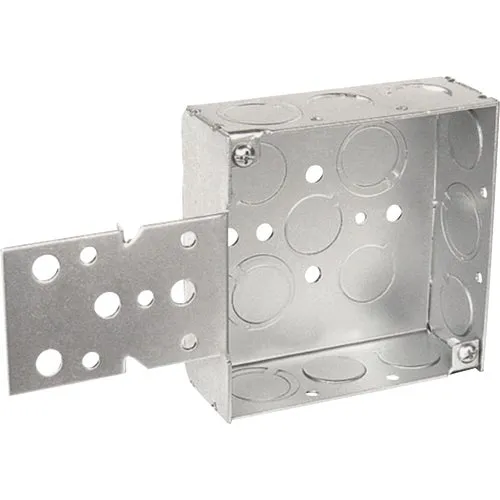 8193 Raco Square Box with Off-Center Knockouts