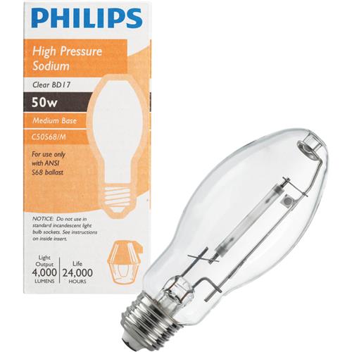 460824 Philips BD17 Medium High-Pressure Sodium High-Intensity Light Bulb bulb high-intensity light