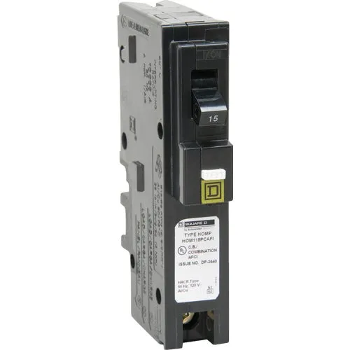 HOM115PCAFIC Square D Homeline Plug-On Neutral Combination Arc Fault Breaker