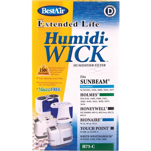 H75-PDQ-4 BestAir Extended Life Humidi-Wick H75 Humidifier Wick Filter filter, H75-PDQ-4, humidifier, wick