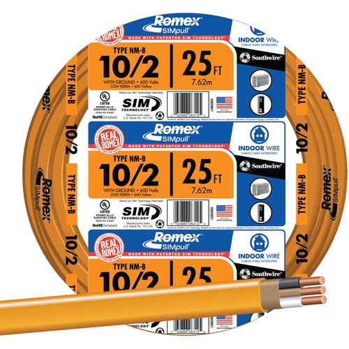 28829001 Romex 10/2 NMW/G Electrical Wire 28829001, electrical, g, nmw, wire