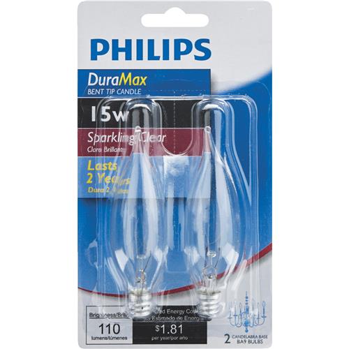 570069 Philips DuraMax BA9 Incandescent Decorative Light Bulb