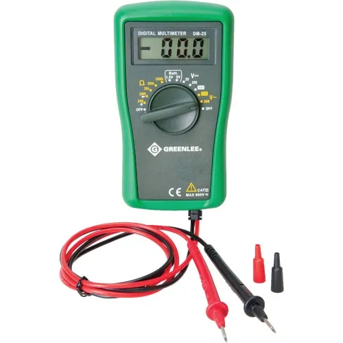 DM-25 Greenlee 6-Function Manual Ranging Digital Multimeter