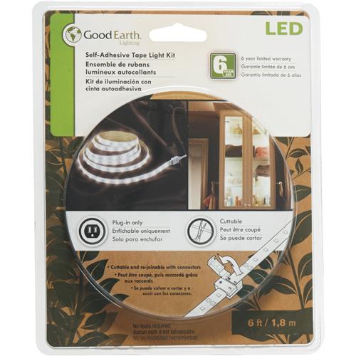 AC1067-WHG-12LF0-G Good Earth Lighting Plug-In LED Under Cabinet Tape Light
