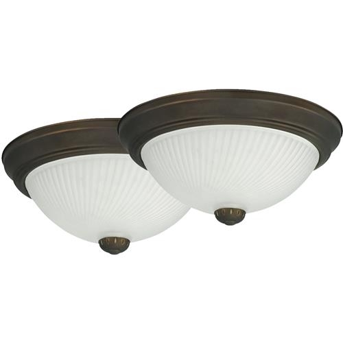 IFM211TORB Home Impressions 11 In. Flush Mount Ceiling Light Fixture 2-Pack