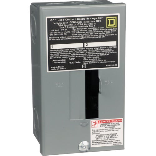 QO2L30SCP Square D QO Indoor Main Lug Load Center