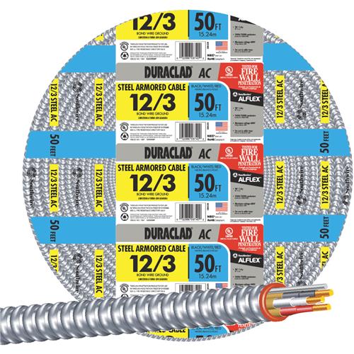 55275023 Southwire 12/3 Steel Armored Cable Electrical Wire