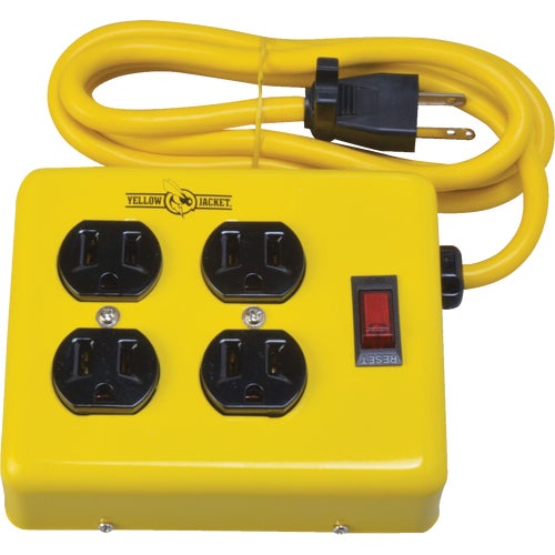 2177N Yellow Jacket 4-Outlet Metal Power Strip