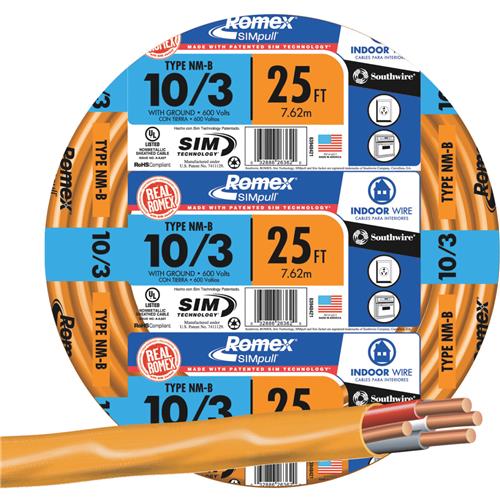 63948455 Romex 10-3 NMW/G Electrical Wire