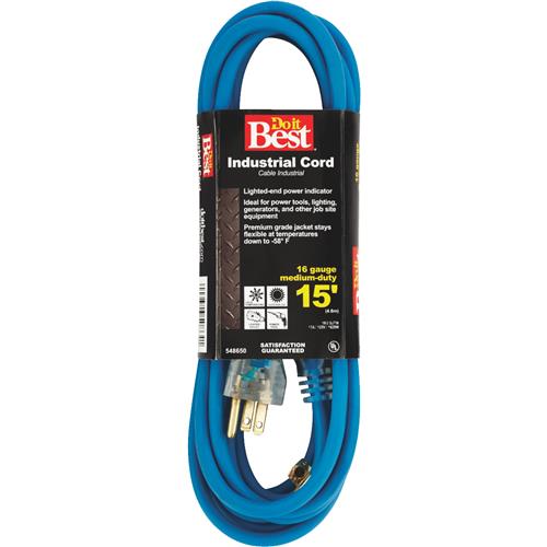 RL-JTW163-15X-BL Do it Best 16/3 Industrial Outdoor Extension Cord