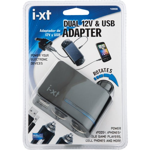 10908 Custom Accessories Dual Socket Adapter