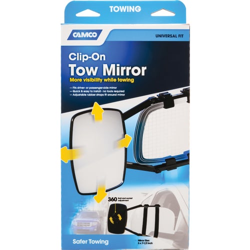 25650 Camco Clip-On Towing Mirror