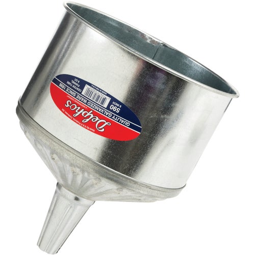 590 Delphos Heavy-Duty 8 Qt. Galvanized Funnel