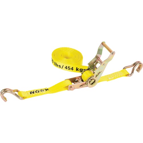 1326 Erickson Heavy-Duty Ratchet Strap with J Hooks