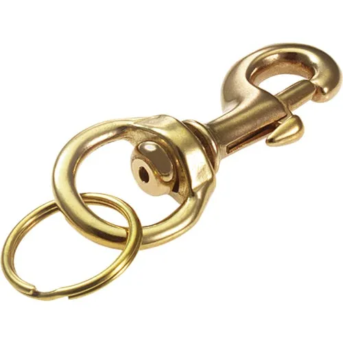 44801 Lucky Line Brass Bolt Snap Key Chain