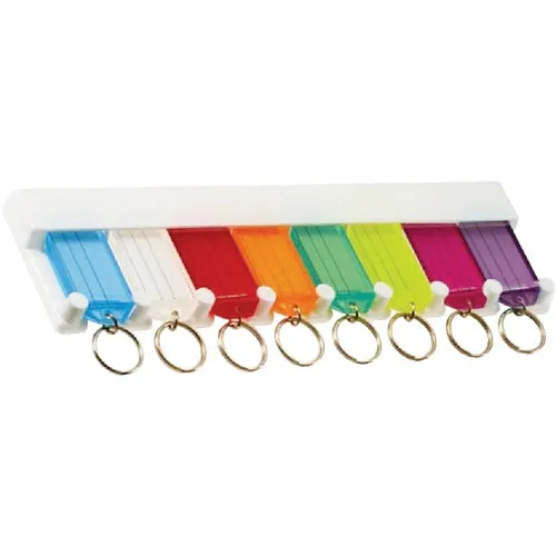 60580 Lucky Line Keytag Rack, 8-Key