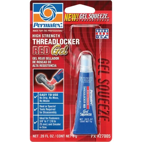 27005 PERMATEX High-Strength Gel Squeeze Threadlocker