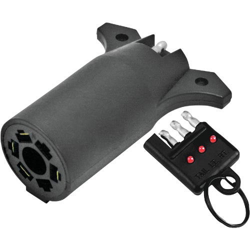 74685 Reese Towpower 7-Blade to 4-Flat Plug-In Adapter with Circuit Tester
