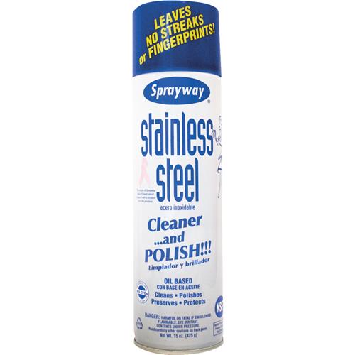 SW841R Sprayway Oil-Based Stainless Steel Cleaner