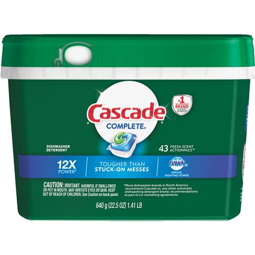 98208 Cascade Complete Action Pacs Dishwasher Detergent