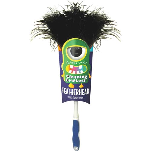 32026 Ettore Cleaning Critters Featherhead Duster With Ergonomic Handle