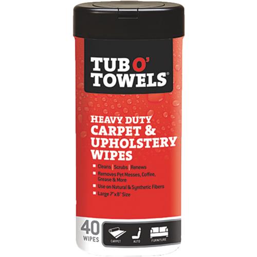 TW40-CP Tub O Towels Carpet/Upholstery Scrubbing Wipes