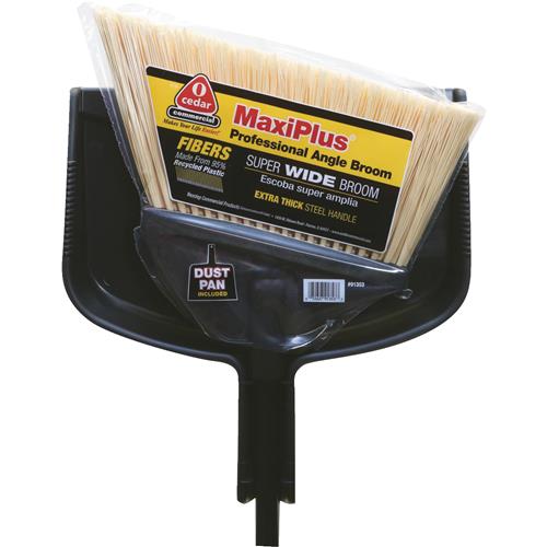 91353 O-Cedar MaxiPlus Professional Angle Broom With Dustpan