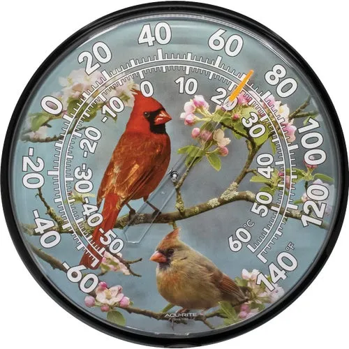 1924 Acu-Rite Cardinal Outdoor Wall Thermometer