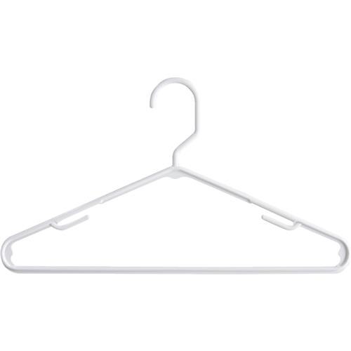 6345-8701-10-WHT Whitmor White Tubular Plastic Clothes Hanger