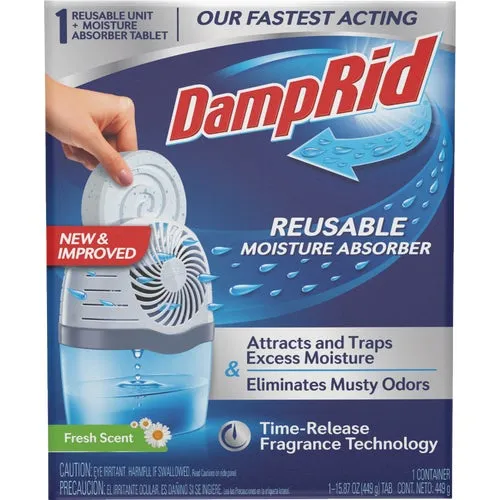 FG96 DampRid Spill Resistant Refillable Moisture Absorber