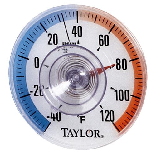 5321N Taylor Stick-on Dial Window Thermometer