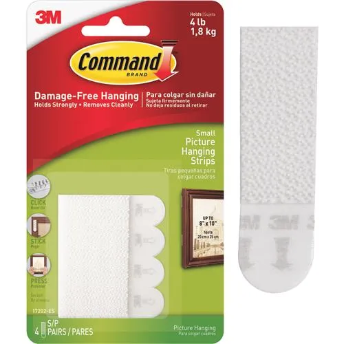17201-4PK-ES 3M Command Interlocking Picture Hanger Strips