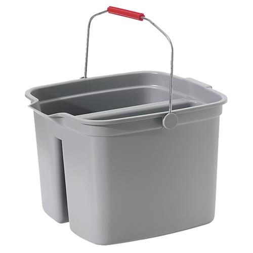 FG261700GRAY Rubbermaid Commercial Divided Bucket