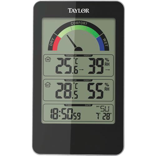 1732 Taylor Precision Digital Indoor Hygrometer & Thermometer