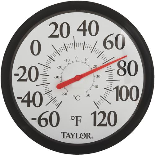 6700 Taylor Image Gallery Easy Read Dial Outdoor Wall Thermometer