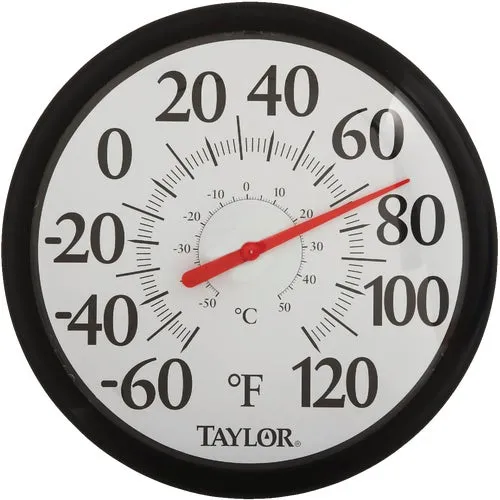 6700 Taylor Image Gallery Easy Read Dial Outdoor Wall Thermometer