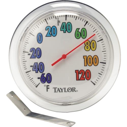 5631 Taylor ColorTrack Dial Outdoor Wall Thermometer with Bracket