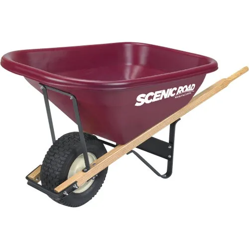 M8-1T Scenic Road Single Wheel Poly Wheelbarrow