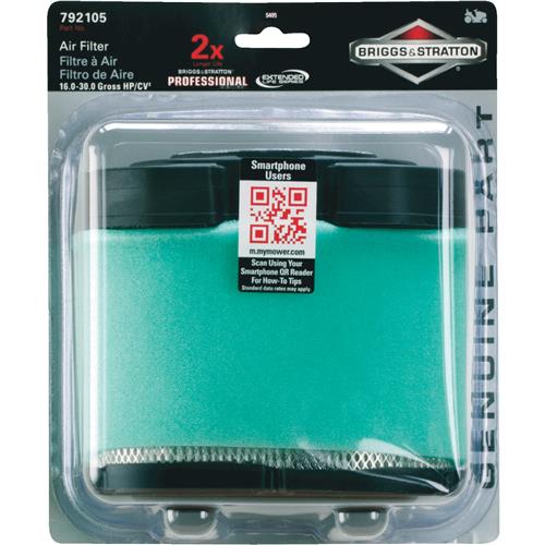 5405K Briggs & Stratton 792105 16 To 30 HP Paper Engine Air Filter With 792303 Pre-Cleaner