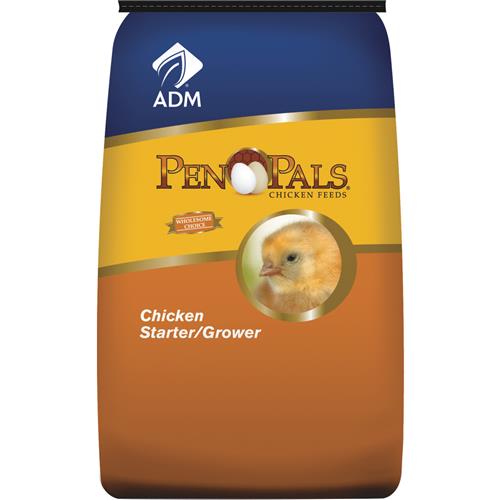 70009AAA46 ADM Pen Pals Chicken Starter/Grower Chicken Feed