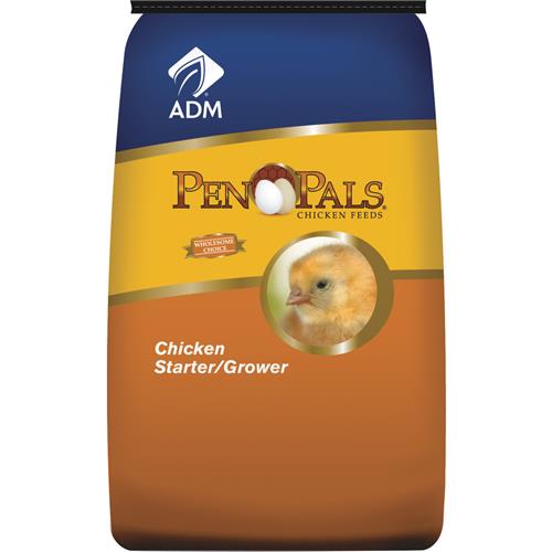 70009ACF44 ADM Pen Pals Medicated Chicken Starter/Grower Chicken Feed
