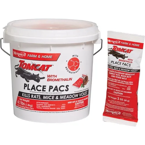 BL22022 Tomcat Rat And Mouse Poison Pellet Place Pacs