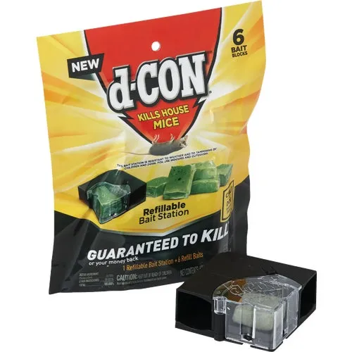 1920098345 D-Con Refillable Corner Fit Mouse Bait Station