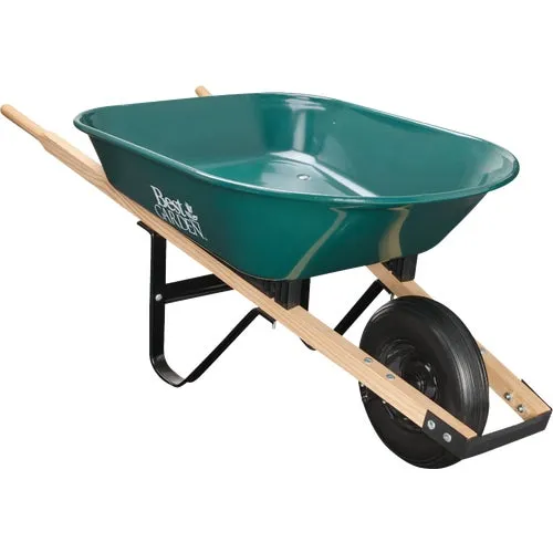 WB-008A Best Garden 4 Cu. Ft. Flat Free Tire Wheelbarrow