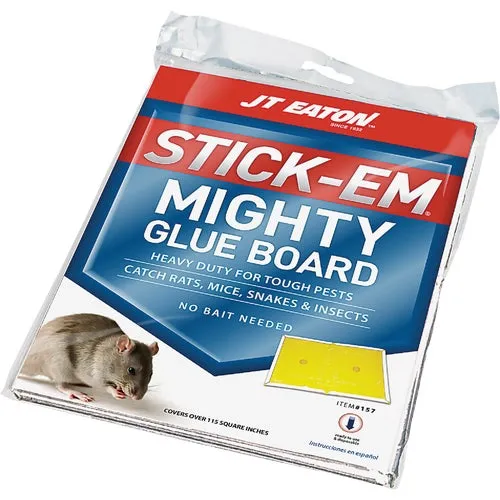 157 JT Eaton Stick-Em Mighty Glue Board Mouse & Rat Trap