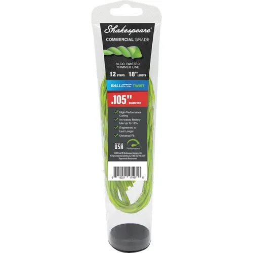 17467 Shakespeare Ballistic Twist Universal Pre-Cut Trimmer Line