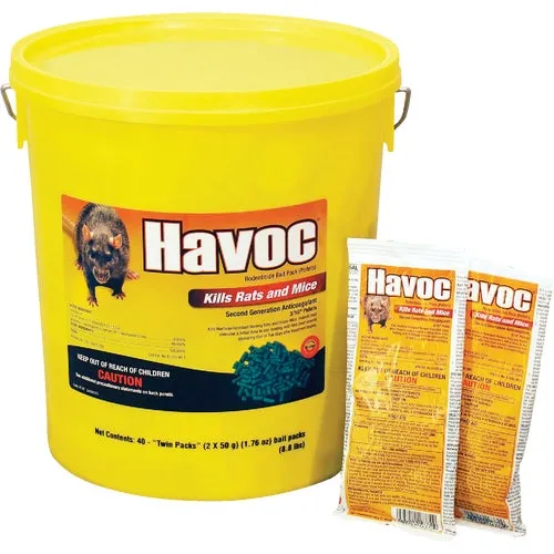 116372 Havoc Rat And Mouse Poison Pellet Bait Packs