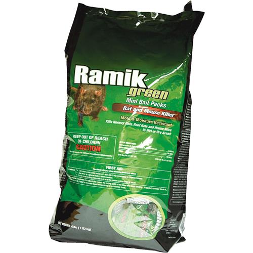 116341 Ramik Green Rat And Mouse Poison Pellet Bait Packs